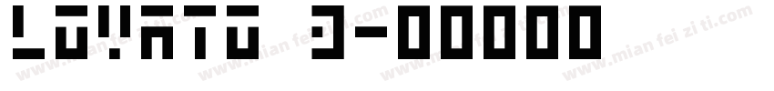 Lovato 3字体转换